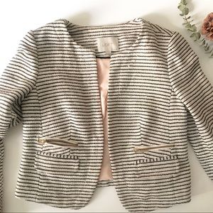LOFT Crop Tweed Blazer